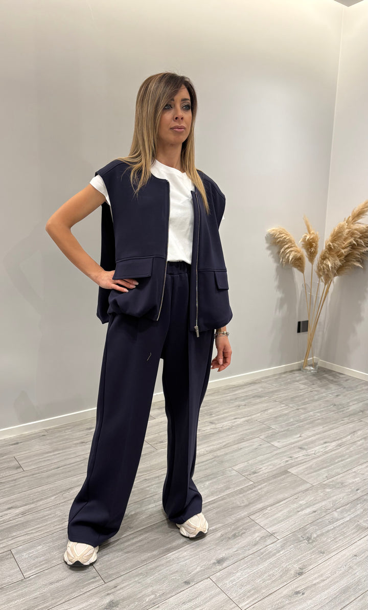 Tuta Jogger con Gilet Over