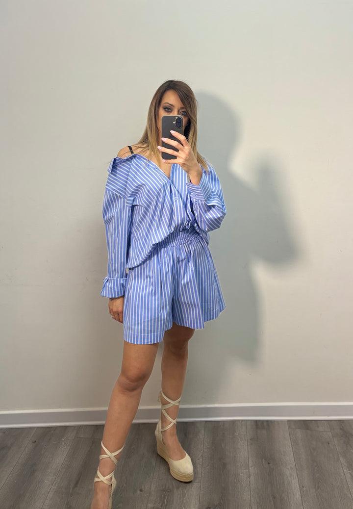 Camicia Over a Righe