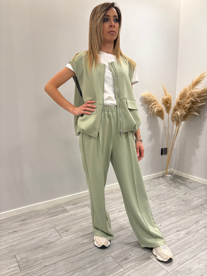 Tuta Jogger con Gilet Over