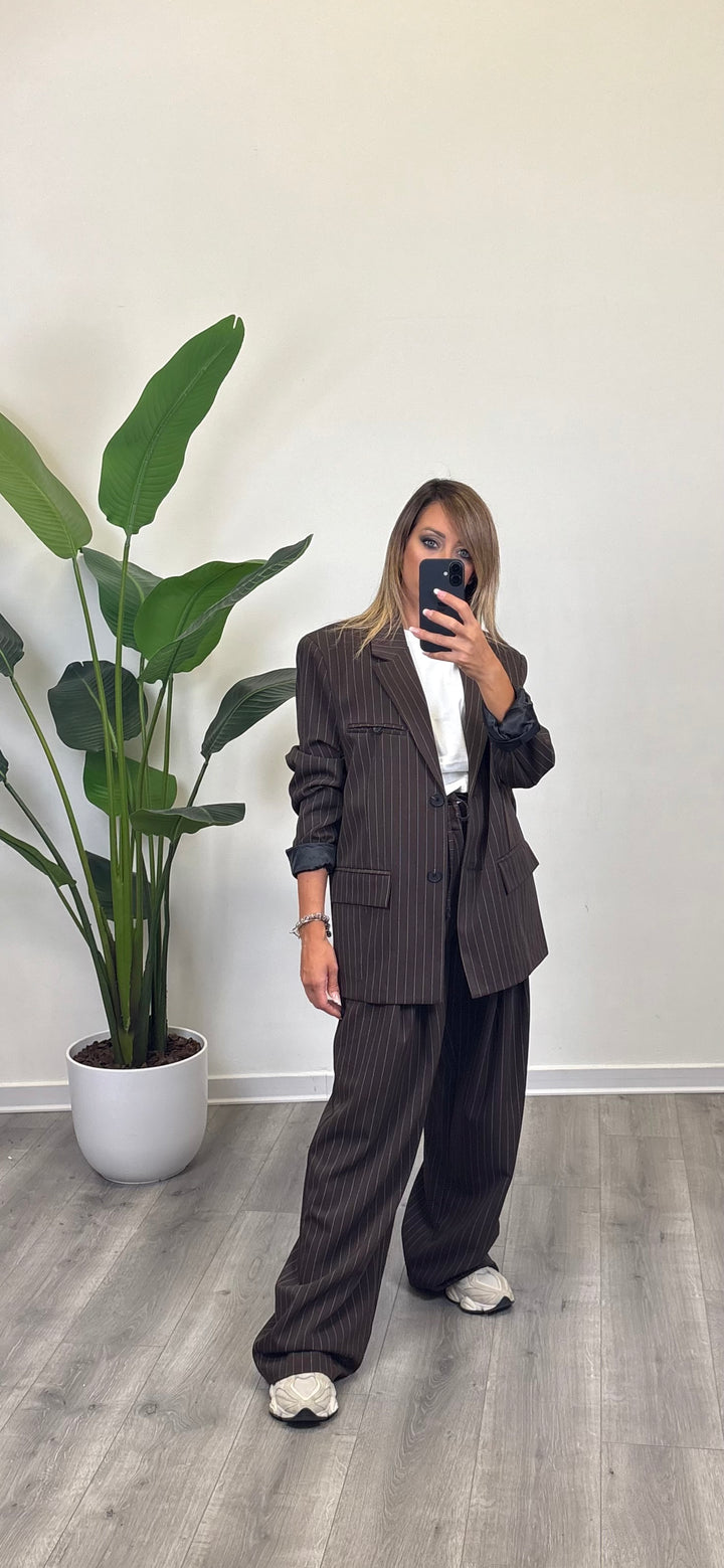 Tailleur Gessato Oversize