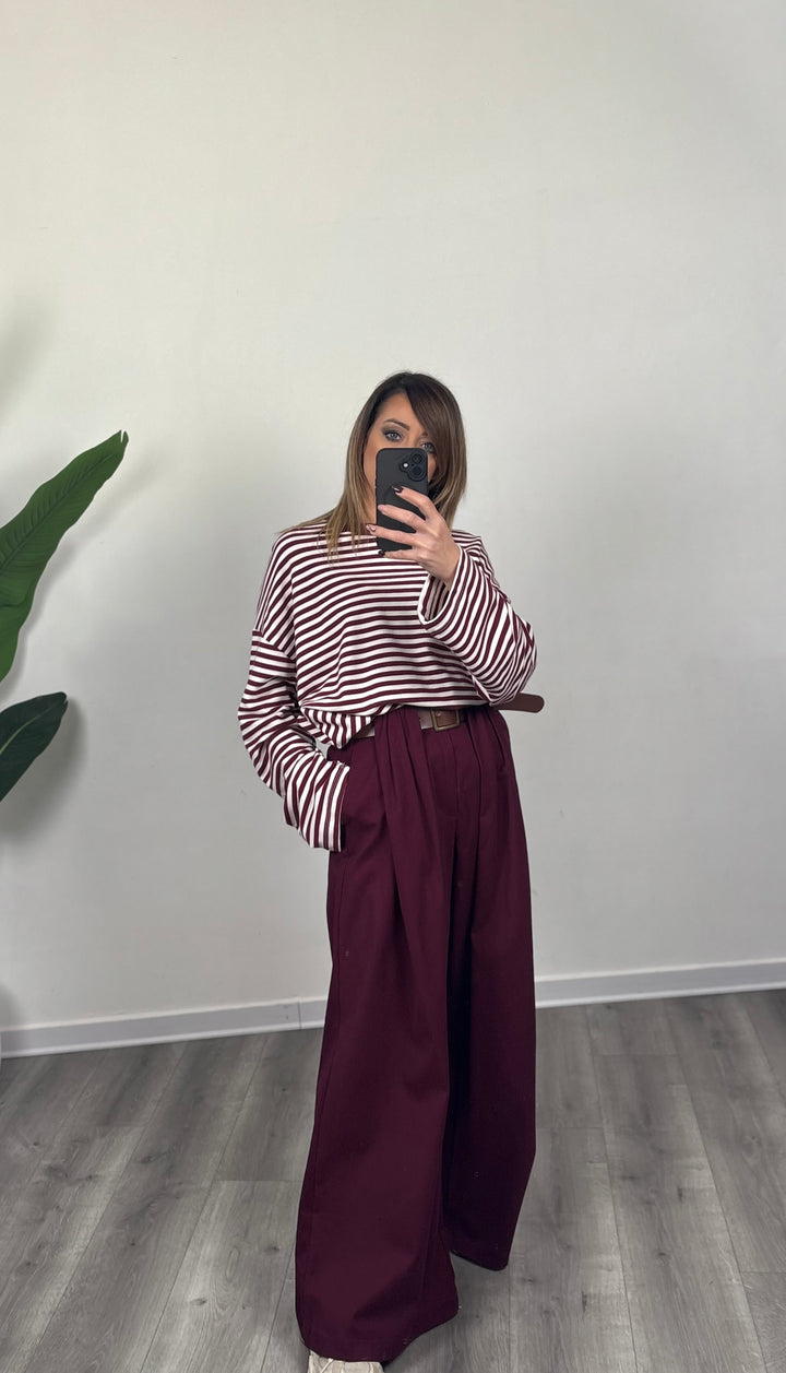 Maglia Rigata Oversize