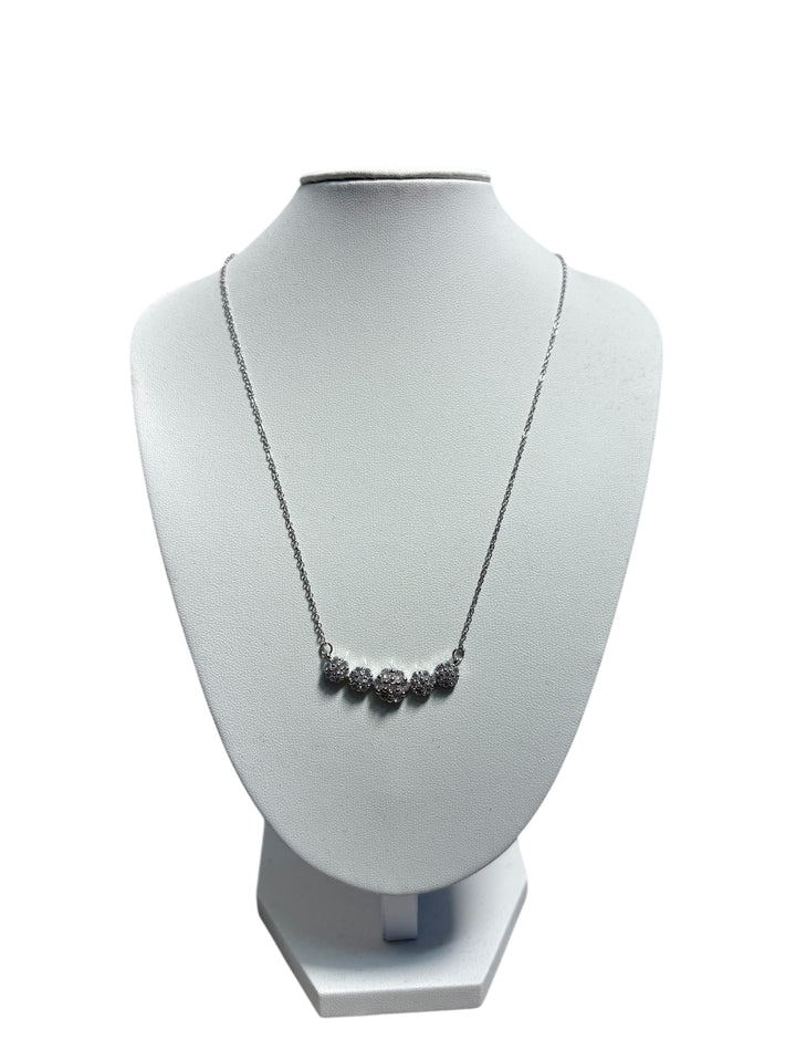 Collana con sfere pavé