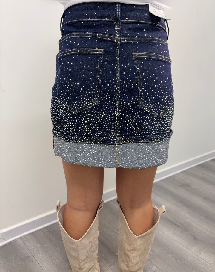 Minigonna Denim Sparkle