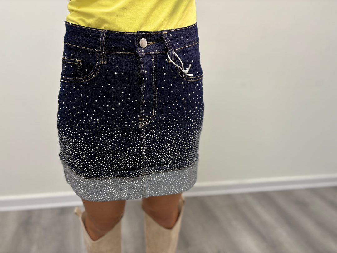 Minigonna Denim Sparkle