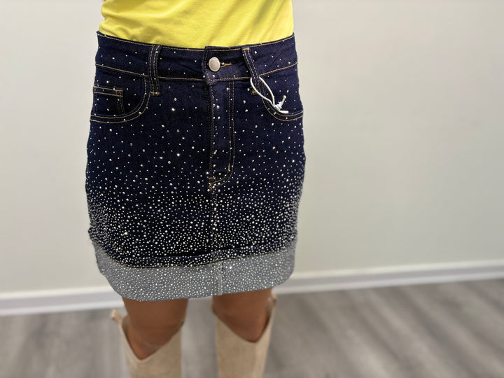 Minigonna Denim Sparkle