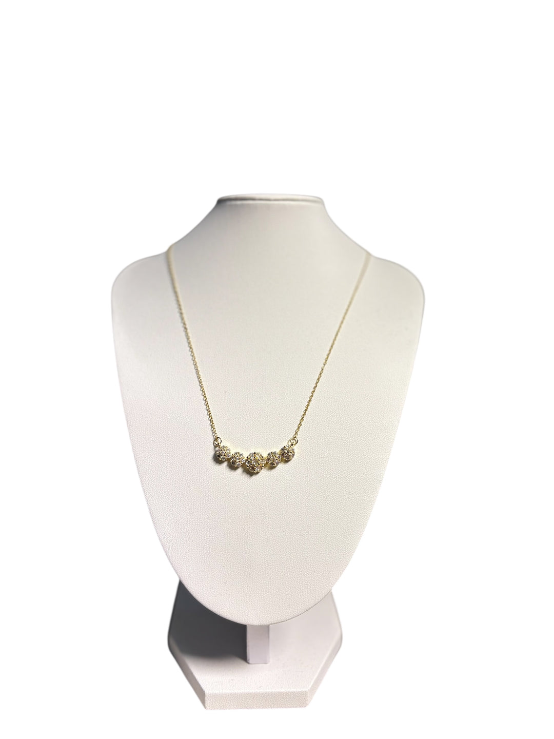 Collana con sfere pavé