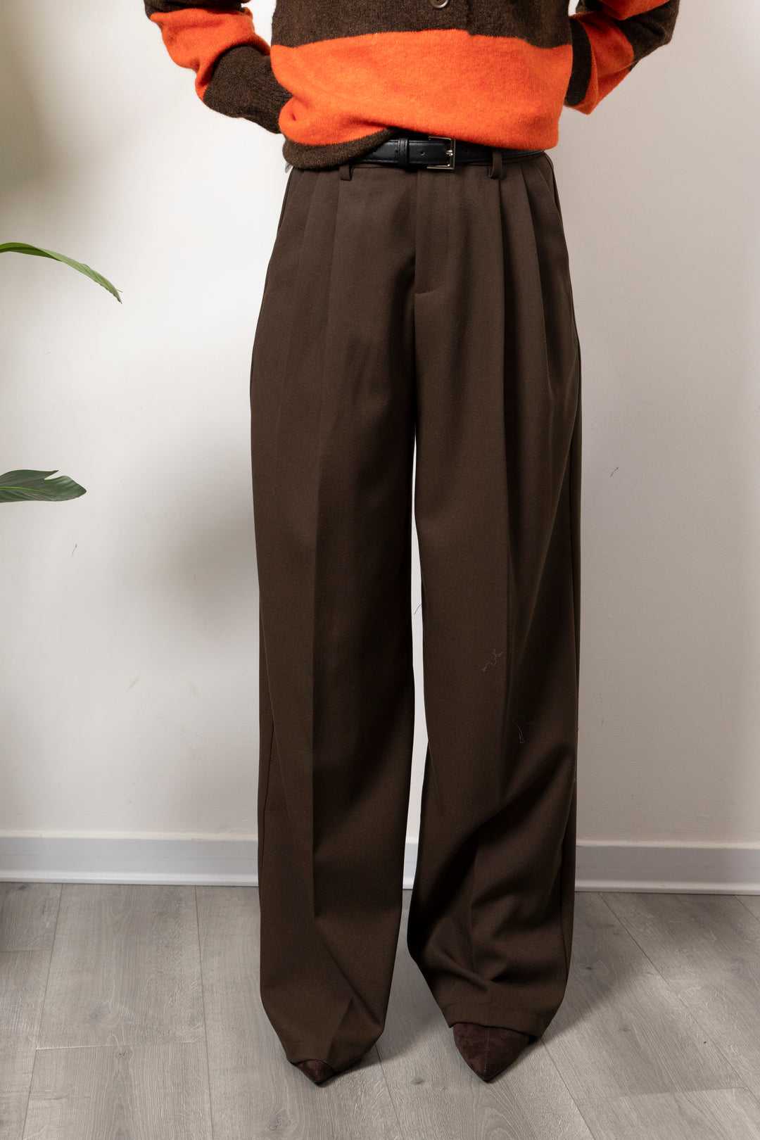 Pantalone Fit Brown