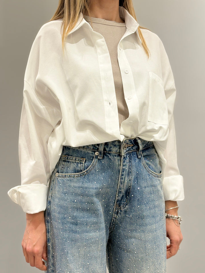 Camicia Over con Tasca
