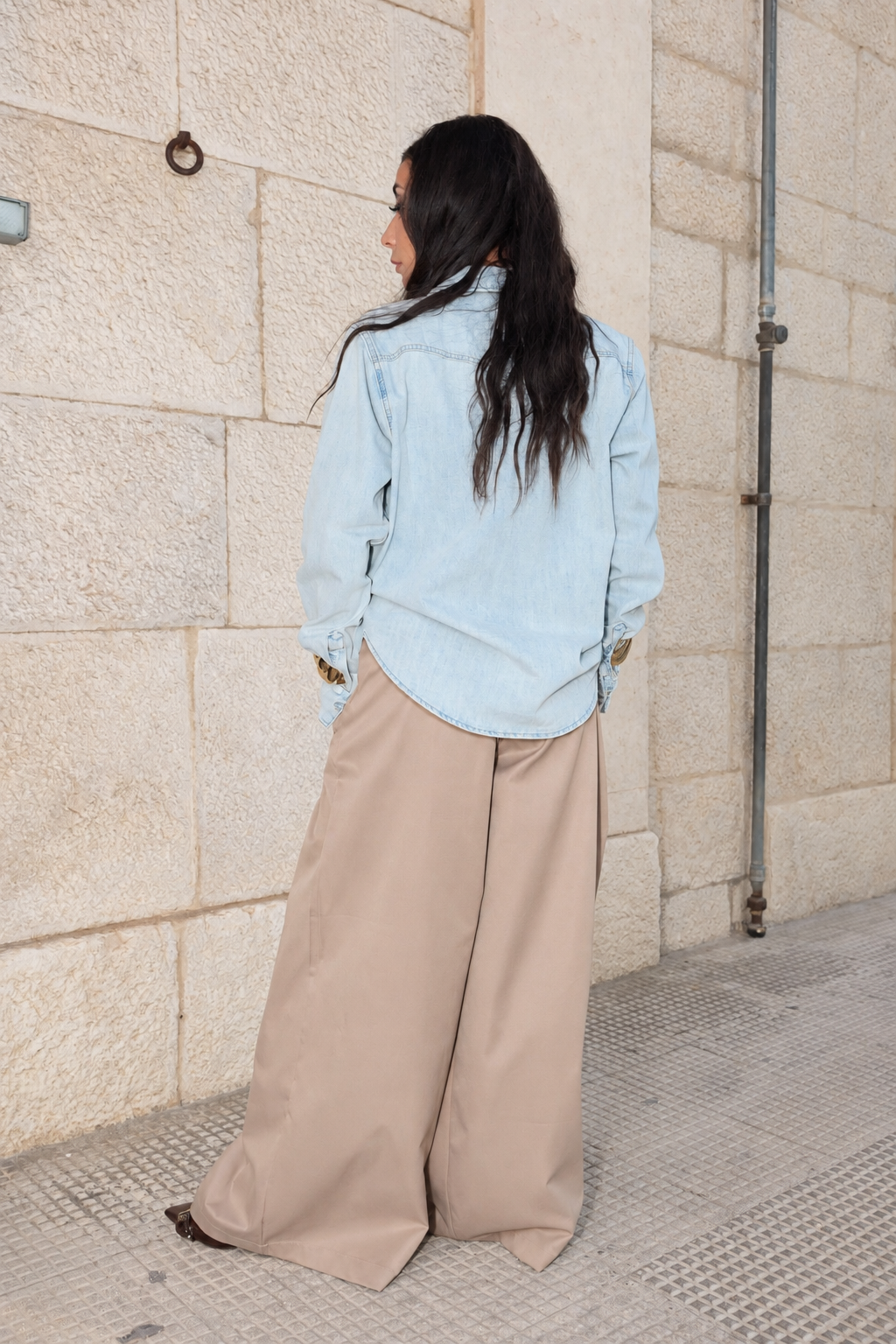Pantalone Palazzo Sand